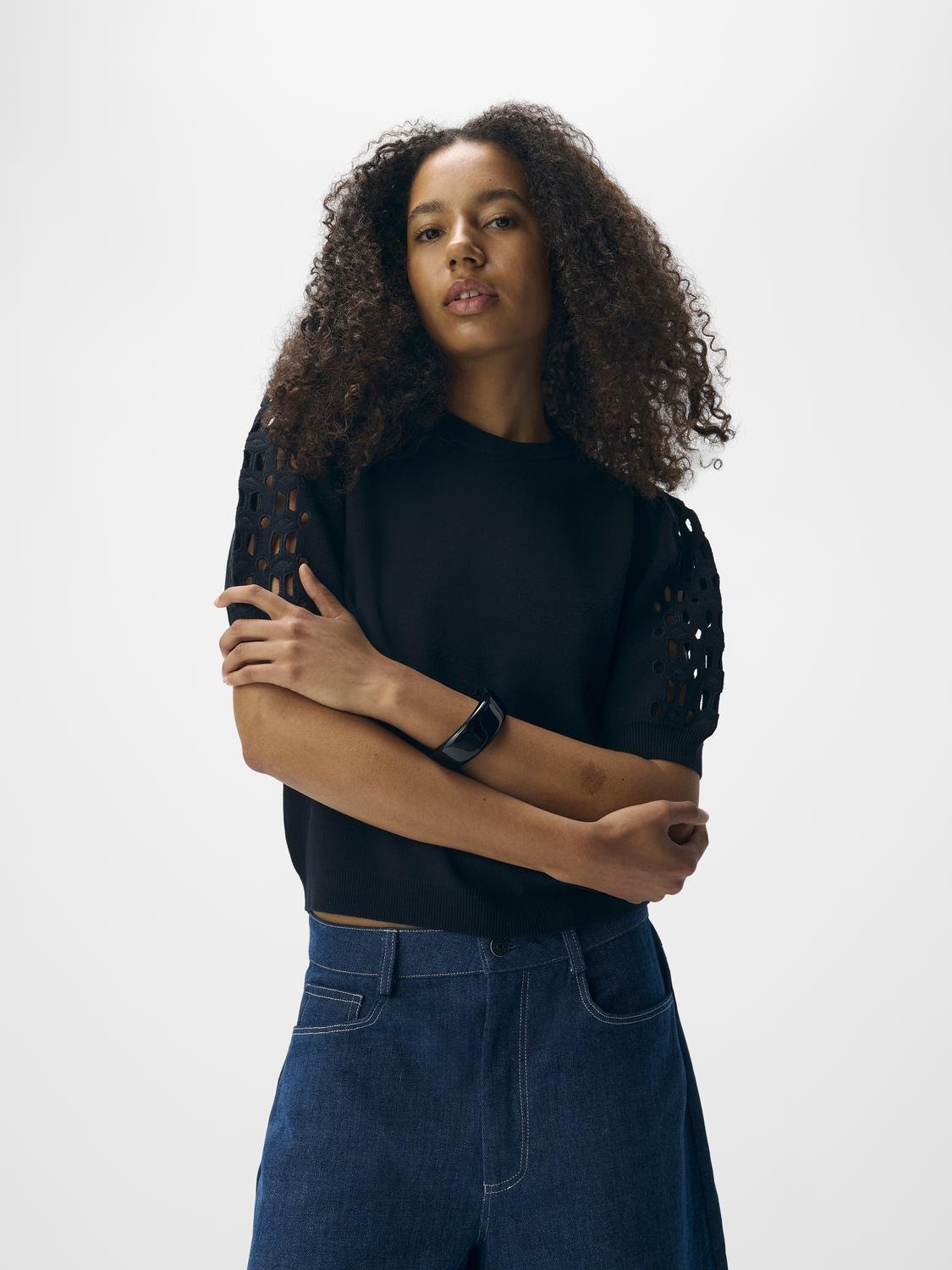 OBJYUKI Pullover - Black - VERO MODA & VILA Bergvik